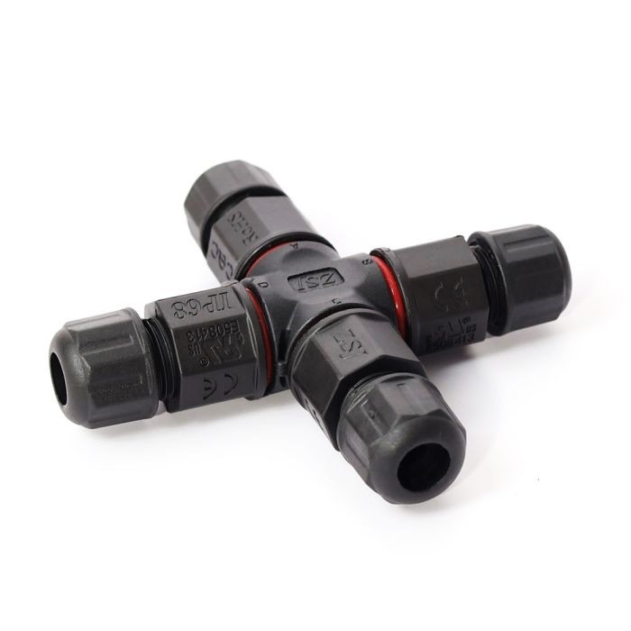 X 4-channel MiBoxer MiLight 3-core Waterproof Connector IP68 AM-GP-20NX3N X Type 3 Pin