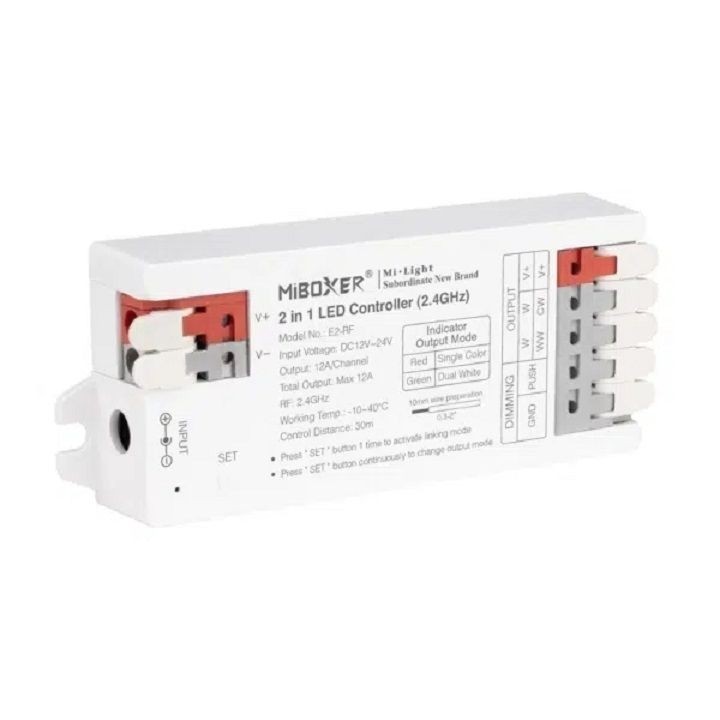 MiBoxer MiLight E2-RF 2 in 1 Led Dimmer Driver Controller 2.4GHz Control 