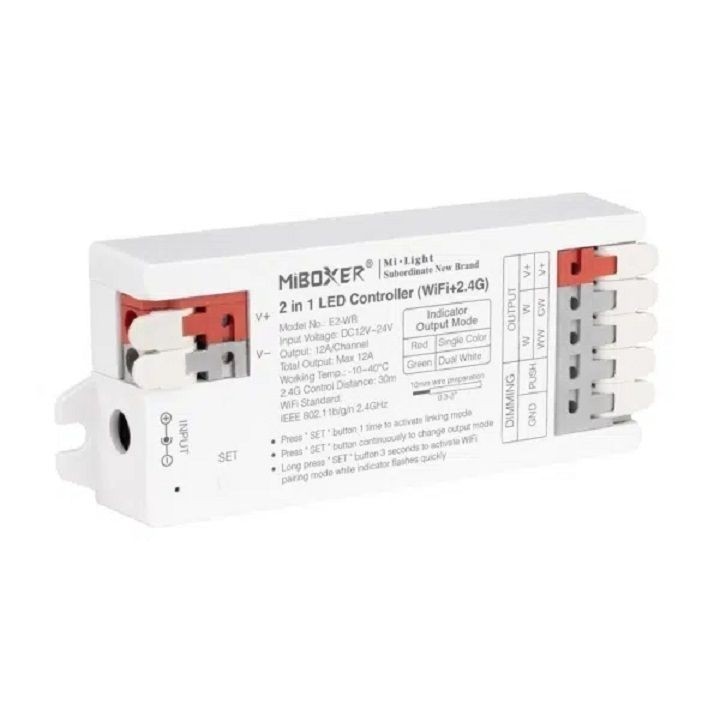 MiBoxer MiLight E2-WR 2 in 1 Strip Controller WiFi+2.4G Led Dimmer Controller