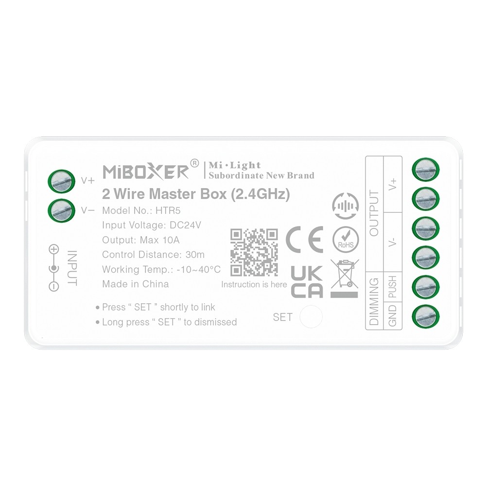 Miboxer Milight HTR5 2 Wire Master Box 2.4GHz Only Compatible With HSP3