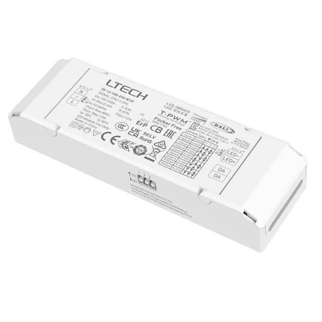 Ltech SE-12-100-450-W1D 12W CC DALI-2 Controller DT6 LED Driver Dimmer Decoder 9-42Vdc 100-450mA