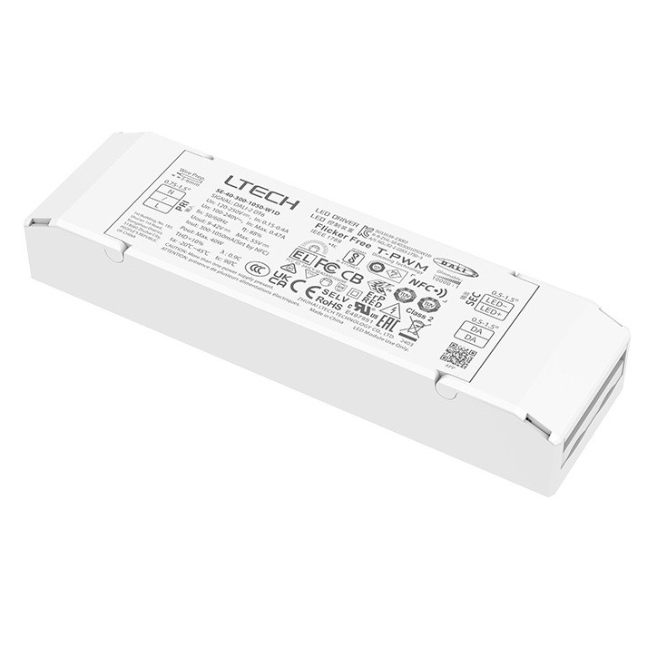 Ltech SE-40-300-1050-W1D 40W 300-1050mA NFC CC DALI DT6 LED Driver Decoder Control Dimmer Controller