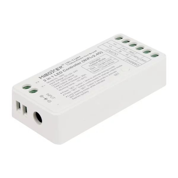 MiBoxer SW2(FUT035W+) MiLight 2 in 1 Led Controller WiFi+2.4G Dimmer Control Driver