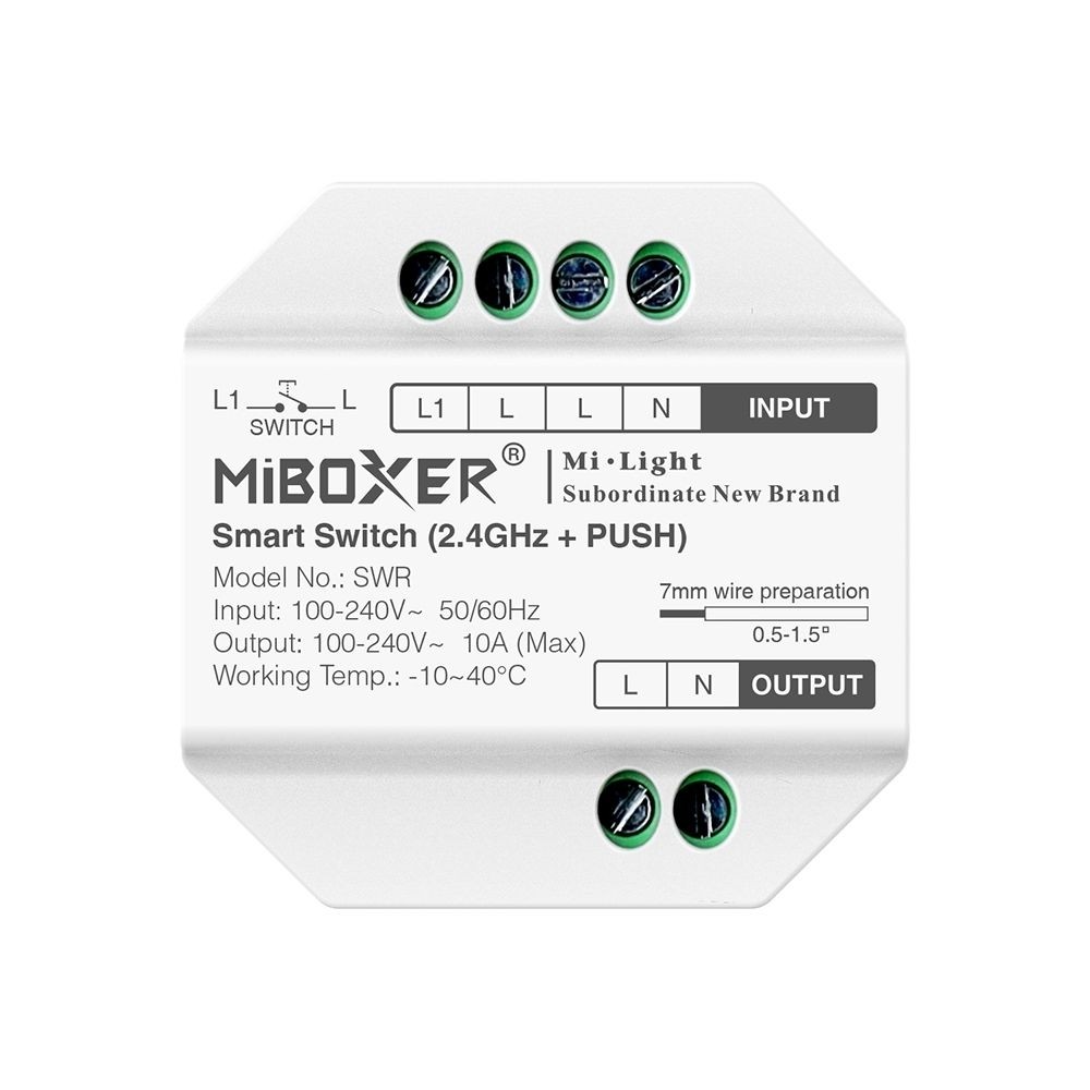 MiBoxer MiLight SWR Smart switch 2.4G + PUSH Control Driver Dimmer 